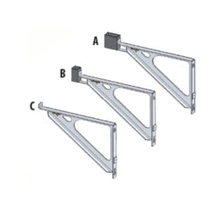4 Seasons - Light Aluminum or Steel 24" Scaffolding Brackets