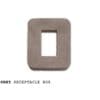 Gray Receptacle Box
